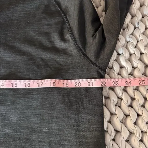 Lululemon Metal Vent Tech 1/4 Zip Hooded Pullover Mens Size XL Dark Grey Gym - Picture 6 of 7